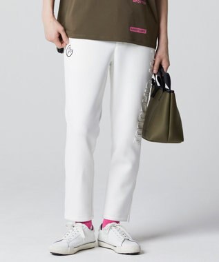 PW CIRCULUS 【MEN】サイドロゴ ジャージー パンツ ホワイト系
