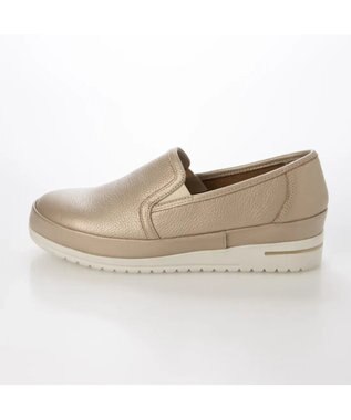 ing <ing>【WEB限定】【サスティナブル】厚底スリッポンスニーカー ゴールド