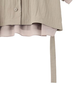 YECCA VECCA 【UVカット/遮熱/接触冷感】COOL袖シアージャケット Gray Beige