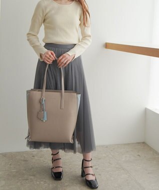 ACE BAGS & LUGGAGE Jewelna Rose OLバッグ・セレム  縦型トートバッグ A4サイズ 16190 ジュエルナローズ cs グレージュ