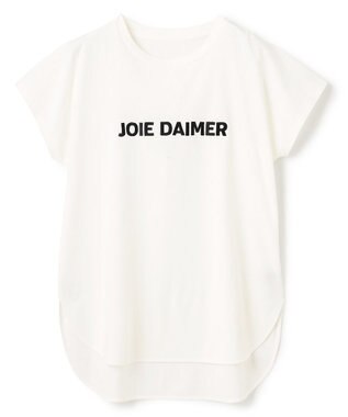 UNFILO BEAUTY FORM ロゴ刺繍フレンチスリーブTシャツ [NEW]白