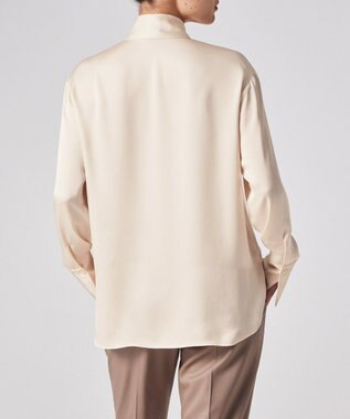 Paul Smith サテン ボウタイ ブラウス オフホワイト