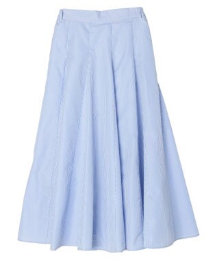 Green Parks ・ＳＵＧＡＲ　ＳＰＯＯＮ　ストライプフレアスカート Sax