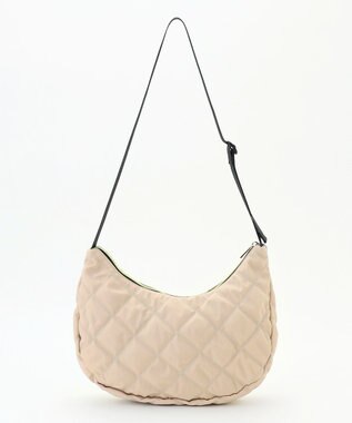 ANY キルティングショルダーバッグ ベージュ