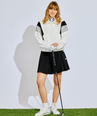 PW CIRCULUS 【ペチパンツ付】【WOMEN】フレアスカート ゴルフウェア レディース ブラック系