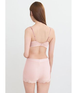 WACOAL オーバーパンツ ショート丈 ヒップアップで脚長シルエット ウエスト部分をすっきり見せる 一枚ばき可能 重ねばきにもおすすめ レディース GRC630 /ワコール ピンク