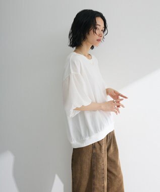 Green Parks 袖バルーンドッキングプルオーバー Off White