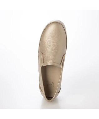 ing <ing>【WEB限定】【サスティナブル】厚底スリッポンスニーカー ゴールド