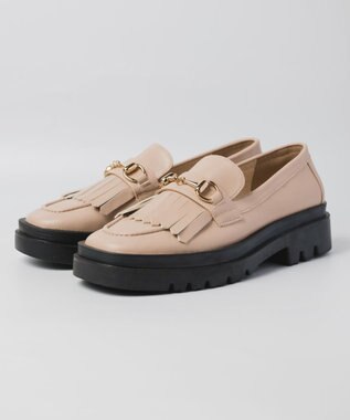 BONTRE 【PRECIEUX JOUET/プレシュウジュエ】トラックソールキルトビットローファー ベージュ