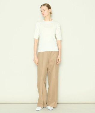 JOSEPH 【洗える】フィールコットン　ニットTEE Ivory