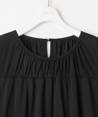 ANY SIS 【WEB・一部店舗限定】ティアード ワンピース ブラック