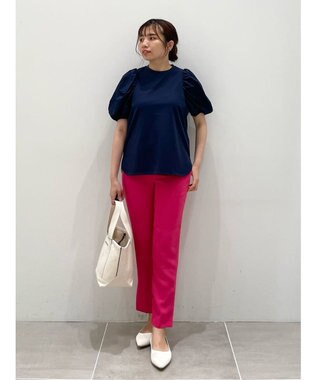 UNFILO カラー テーパードパンツ ピンク