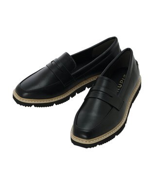 Green Parks ＲＵＰＩＳ．厚底ローファー Black