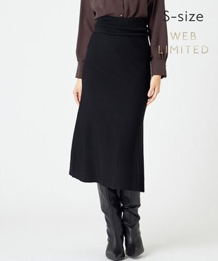 BEIGE， 【WEB限定・S-size】KINABALU / ニットスカート Black