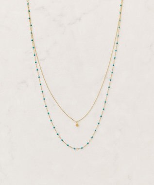 AMERICAN HOLIC 【ステンレス】プチトップカラーMIX2連ネックレス