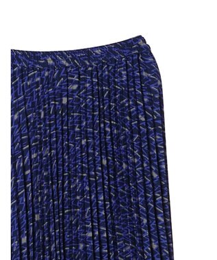 AMERICAN HOLIC 丈違いプリントプリーツスカート Navy