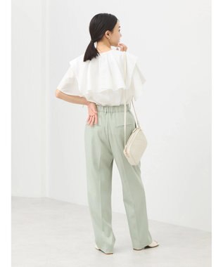 earth music&ecology ビッグカラーチェーンブラウス Off White