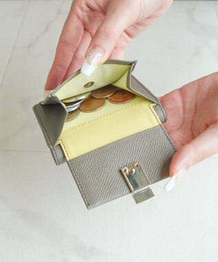 ACE BAGS & LUGGAGE 【新色登場】 Jewelna Rose ブリヨン 本革 三つ折り財布 15141 ダークグレージュ