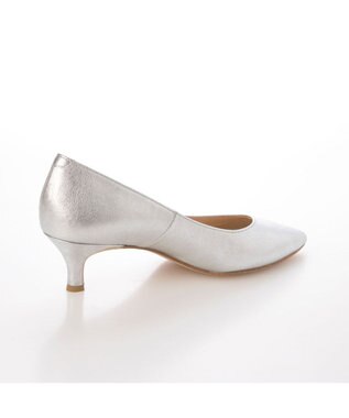 MODE ET JACOMO <carino>ポインテッドトゥプレーンパンプス シルバー