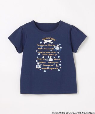 組曲 KIDS 【マロンクリーム×組曲 KIDS】メッセージTシャツ ネイビー