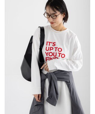 Te chichi エンブロイダリーロゴTシャツ レッド