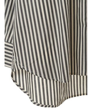CRAFT STANDARD BOUTIQUE バンドカラーシャツ Stripe Gray