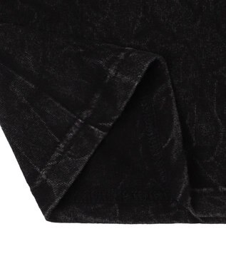 WEGO 【ユニセックス着用ITEM】ケミカルウォッシュグラフィックT（LS） ブラック