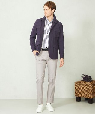 JOSEPH ABBOUD 【ストレッチ/ECO撥水】アクティブレジャーブルゾン パープル系