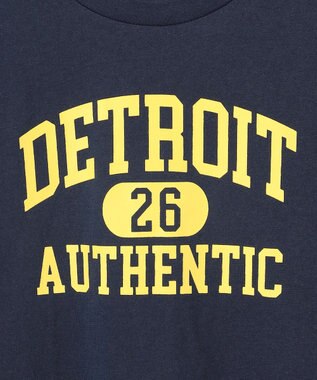 ANY KIDS ロゴプリント 半袖Tシャツ ネイビー