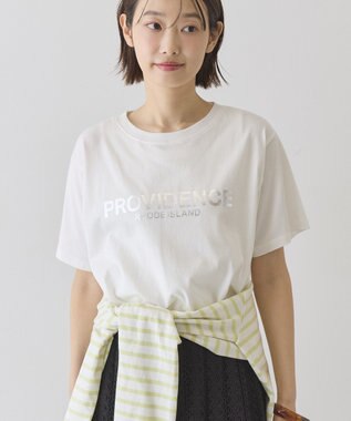 AMERICAN HOLIC SILVERプリント半袖Tシャツ