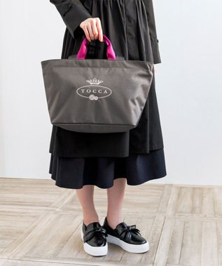 TOCCA 【撥水素材＆防水ファスナー】RAIN TOTEBAG トートバッグ ライトグレー系