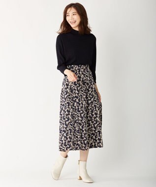 J.PRESS LADIES 【洗える】KNIT BASIC ニット ネイビー系