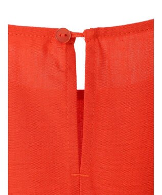 Green Parks 綿麻混マーメイドワンピース Red