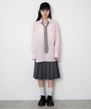 WEGO ボリュームBIGシャツ ピンク