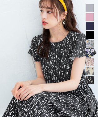 洗える 大人上品なフレンチフレア袖ワンピース Tiaclasse L ファッション通販 公式通販 オンワード クローゼット