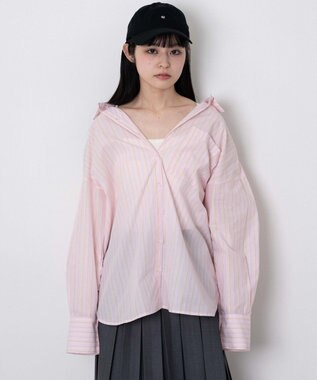 WEGO ボリュームBIGシャツ ピンク