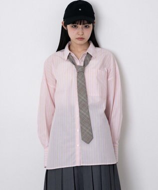 WEGO ボリュームBIGシャツ ピンク