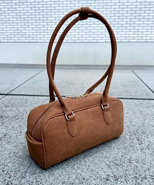 LA BAGAGERIE 【インスタグラマー Chiyoさん×LA BAGAGERIE】スクエアボストン チョコ