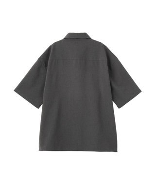 CRAFT STANDARD BOUTIQUE タイ付き半袖シャツ Gray
