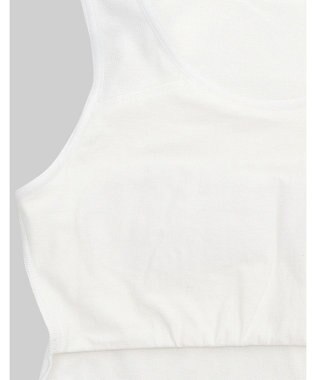 Wing ジュニア 胸あて付きタンクトップ Wing Teen 綿混素材(身生地部) 成長する胸にフィット 【STEP1～2】 RL6918 ウイング／ワコール ホワイト