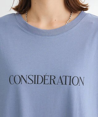 Green Parks ナイロンドッキングロゴワンピース Blue