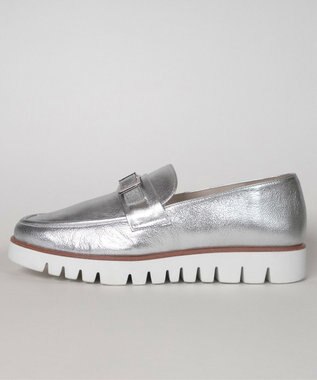 Dominic3 スニーカーソール バックルレザーローファー ブラックエナメル