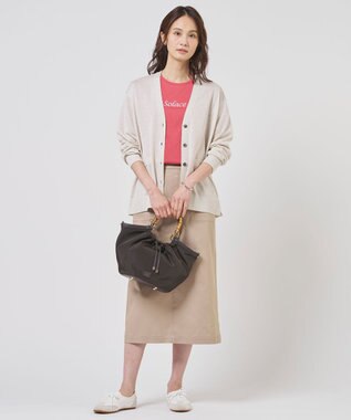 J.PRESS LADIES L 【WEB限定カラーあり】TCシャンブレーサテンST ナロー スカート 【WEB限定】ベージュ系