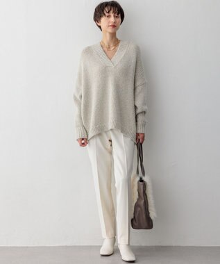 23区 L 【GLOW11月号掲載】ヘアリーラメリリー バルキー ニット アイボリー系