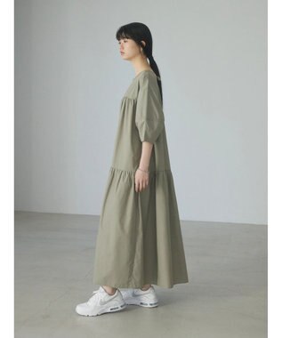Green Parks ａ．ボリューム切り替えワンピース Khaki
