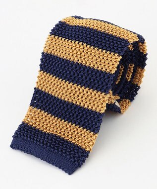 J.PRESS MEN レジメンタルニットタイ イエロー系1