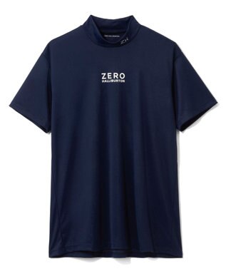 ZERO HALLIBURTON 【防透け】 モックネック Tシャツ ZHG-A4S4 82814 ゴルフウェア ネイビー