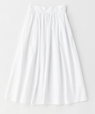 uncrave 【撥水・UVカット・接触冷感】プルーフナイロン フレアスカート ホワイト