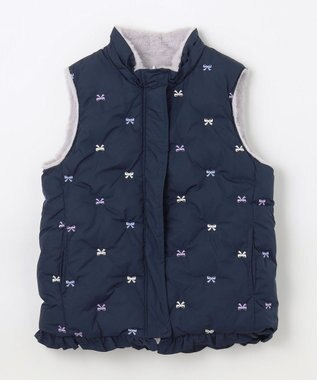 ANY KIDS 中綿リバーシブルベスト ネイビー