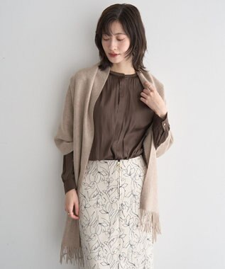 YECCA VECCA ウールストール Beige